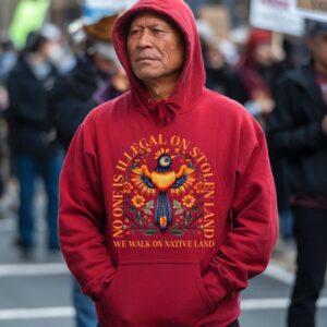 No One is Illegal on Stolen Land Unisex Hoodie