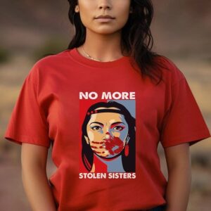 MMIW Meaning No More Stolen Sisters Red Hand T-shirt